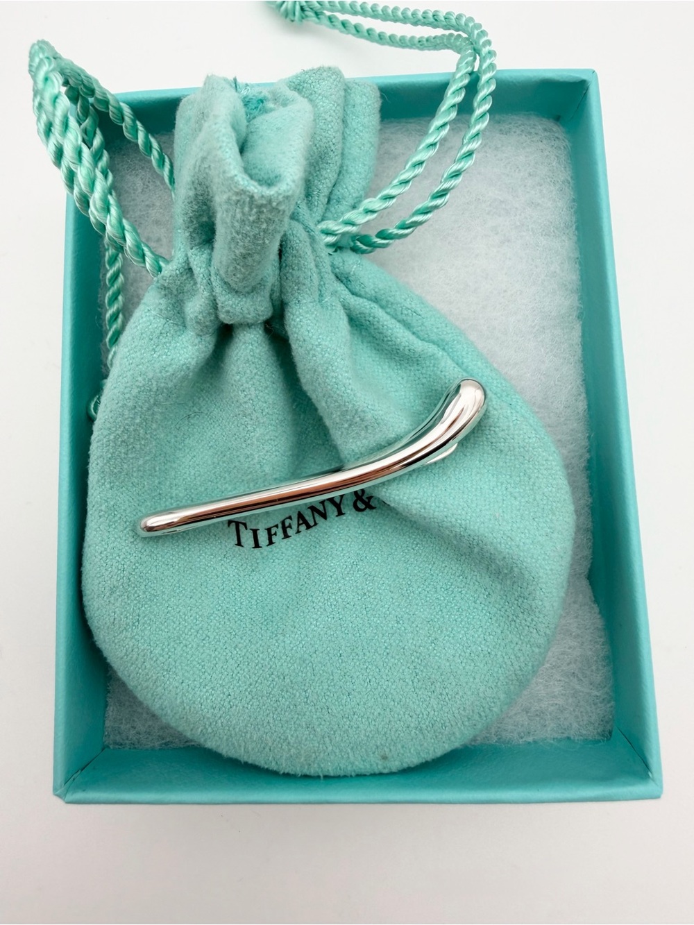 Tiffany & Co. Peretti Tie Clip Sterling Silver